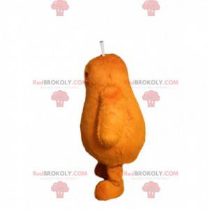 Mascota alienígena naranja con antenas. - Redbrokoly.com