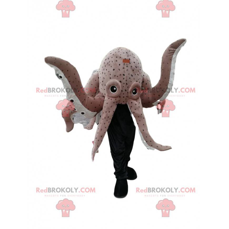 Mascot pulpo gigante gris. Disfraz de pulpo - Redbrokoly.com