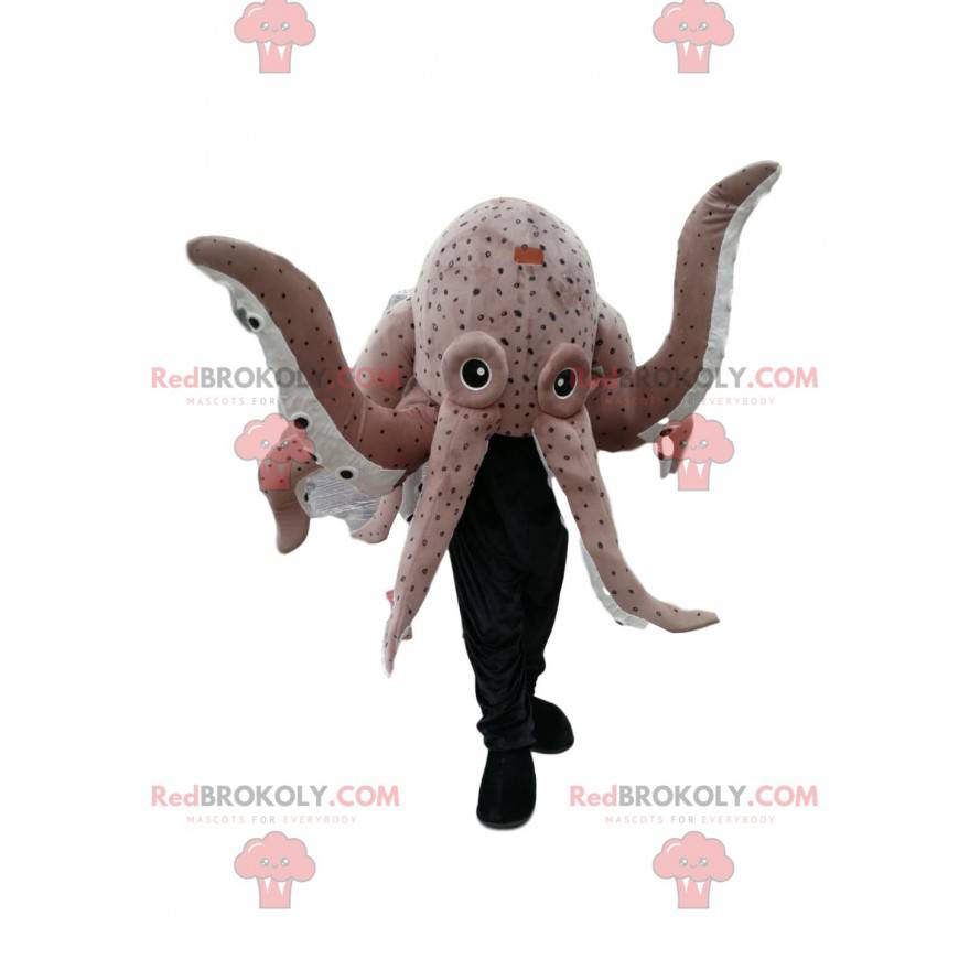 Mascotte de pieuvre grise géante. Costume de pieuvre - Mascotte de pieuvre grise géante. Costume de pieuvre -