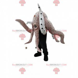 Mascot giant gray octopus. Octopus costume - Redbrokoly.com