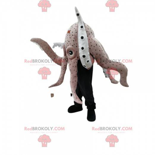 Mascot giant gray octopus. Octopus costume - Redbrokoly.com