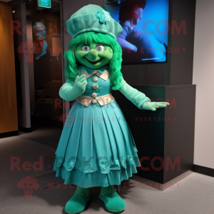 Cyan Leprechaun mascotte...