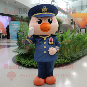 Peach Navy Soldier mascotte...