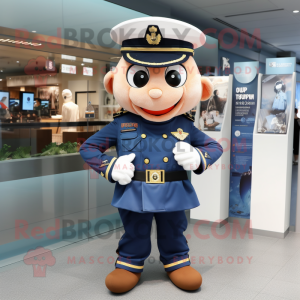 Peach Navy Soldier maskot...