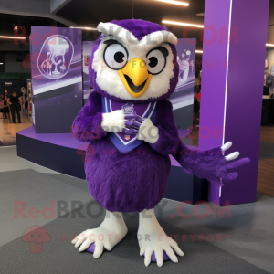 Purple Hawk Maskottchen...