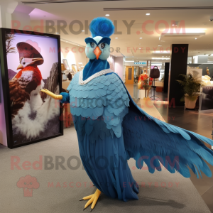 Sky Blue Pheasant maskot...