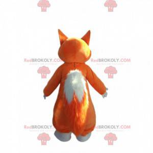 Mascotte de renard orange et blanc. Costume de renard -