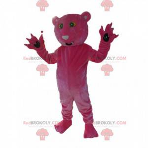 Mascot fuchsia panter. Panther kostym - Redbrokoly.com