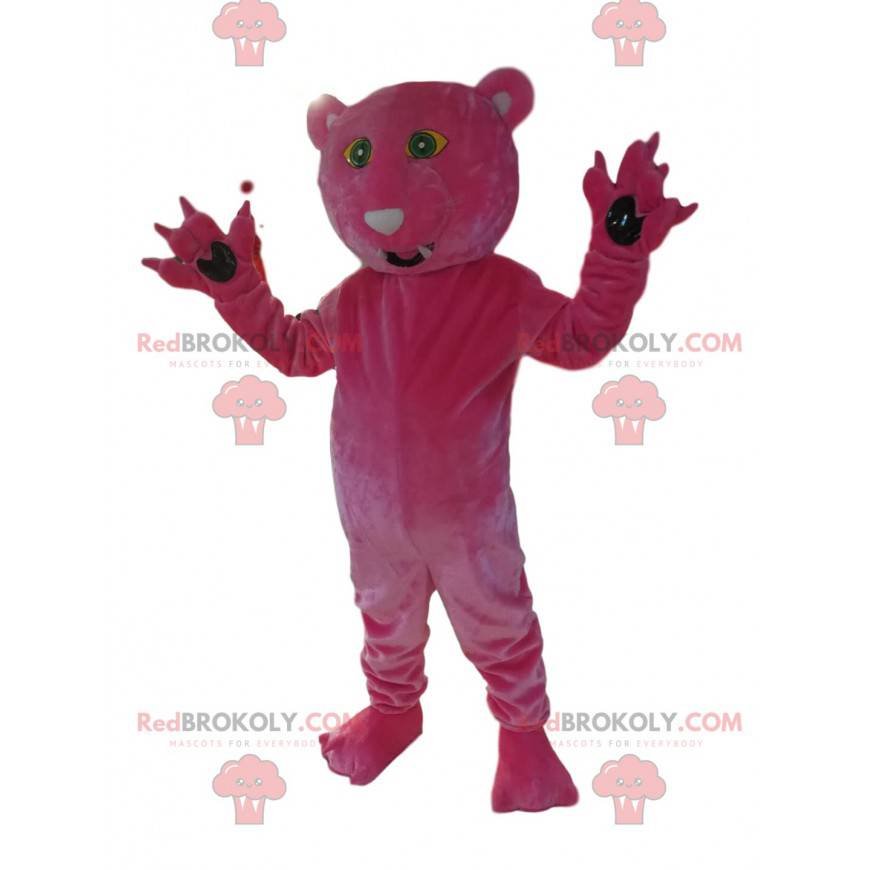 Maskottchen Fuchsia Panther. Panther Kostüm - Redbrokoly.com Maskottchen Fuchsia Panther. Panther Kostüm - Redbrokoly.com