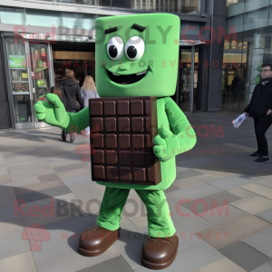 Green Chocolate Bars maskot...