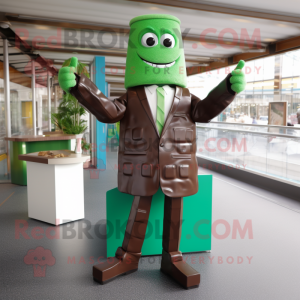 Green Chocolate Bars maskot...