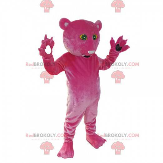 Mascot fuchsia panter. Panther kostume - Redbrokoly.com