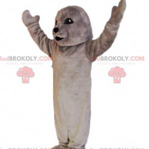 Mascotte de phoque gris. Costume de phoque - Redbrokoly.com