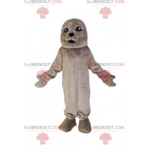 Gray seal mascot. Seal costume - Redbrokoly.com