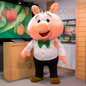 Peach Sow maskot drakt...