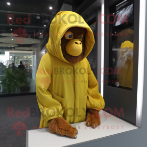 Citrongul Orangutang maskot...