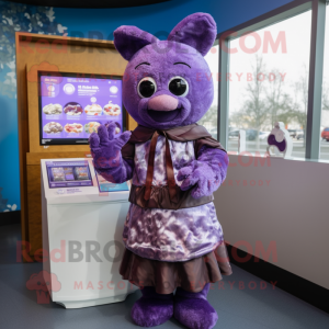 Purple Chocolates maskot...