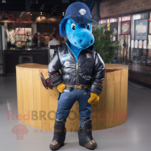 Blue Horseshoe mascotte...