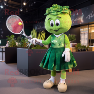 Oliven tennisketcher maskot...