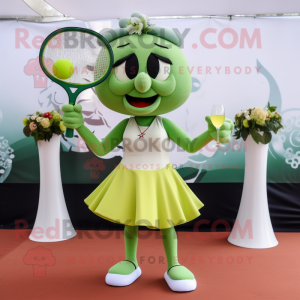 Oliven tennisketcher maskot...