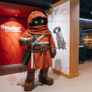 Rust Samurai maskot kostume...