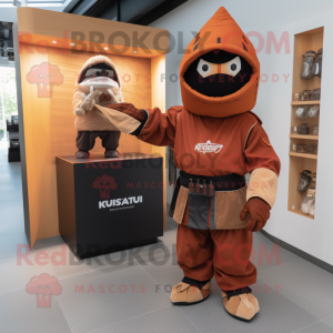 Rust Samurai maskot drakt...