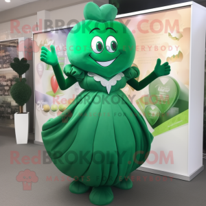 Waldgrünes Herz Maskottchen...