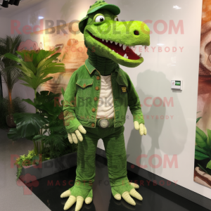  Krokodille maskot kostume...