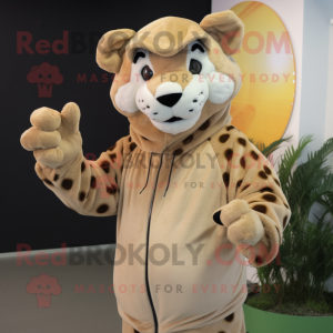 Tan Leopard mascotte...