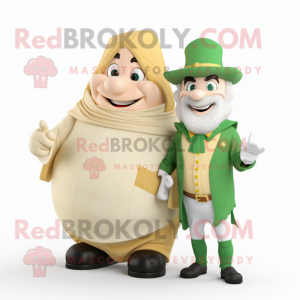 Cream Leprechaun mascotte...