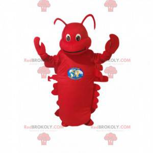 Mascotte de homard rouge. Costume de homard rouge -