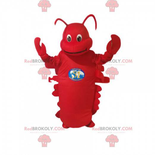 Rød hummer maskot. Rød hummer kostume - Redbrokoly.com