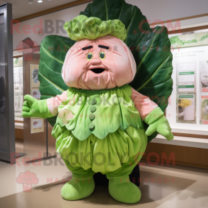 Peach Cabbage Leaf mascotte...
