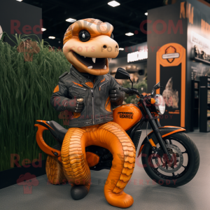 Oranje Titanoboa mascotte...