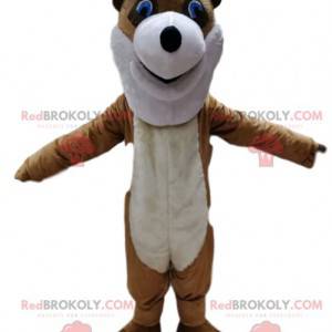 Brown fox mascot with his pointed nose. - Redbrokoly.com