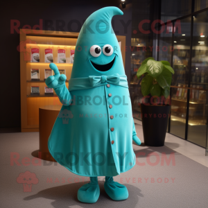 Cyan Pepper maskot kostume...