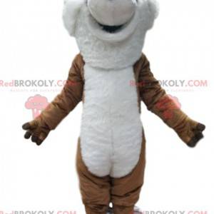 Mascotte de renard marron avec son nez pointu. - Redbrokoly.com