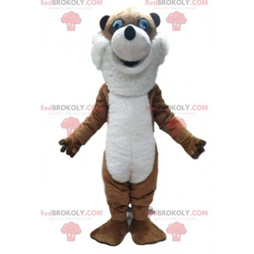 Brown Fox Maskottchen mit seiner spitzen Nase. - Redbrokoly.com