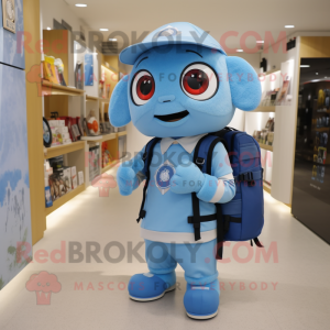 Sky Blue Camera maskot...