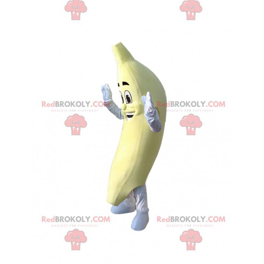 Smilende banan maskot. Banan kostume - Redbrokoly.com Smilende banan maskot. Banan kostume - Redbrokoly.com