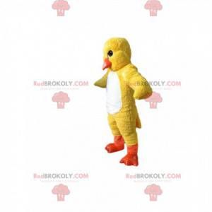 Mascotte de poussin jaune. Costume de poussin - Redbrokoly.com