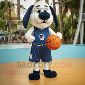 Navy Basketball Ball maskot...