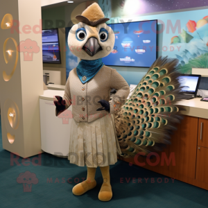 Tan Peacock mascotte...