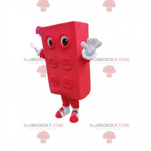 Red LEGO part mascot. Lego costume - Redbrokoly.com