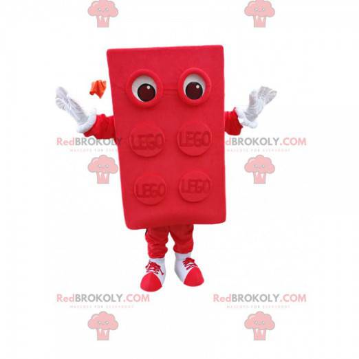 Rotes LEGO Teil Maskottchen. Lego Kostüm - Redbrokoly.com