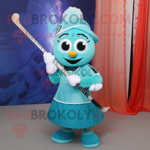 Teal ijshockeystick...