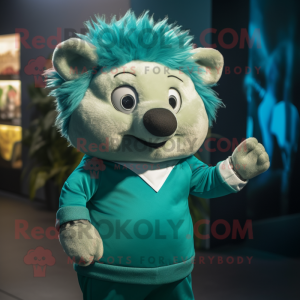 Teal Hedgehog mascotte...