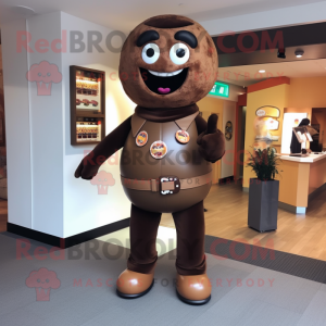 Brown Donut mascotte...