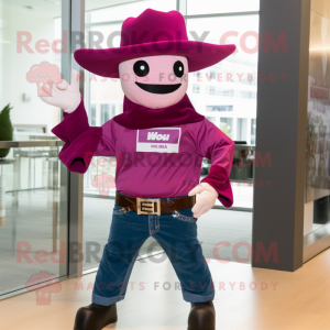 Magenta Cowboy maskot...