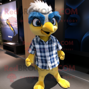 Yellow Blue Jay maskot...